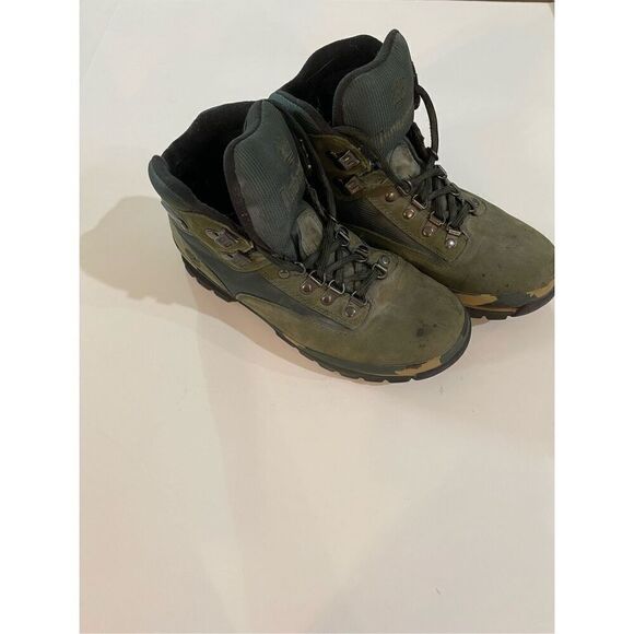 Timberland Euro Hiker Men's Sz 8.5 Camo‎ Green Suede Hiking Boots - Picture 1 of 10